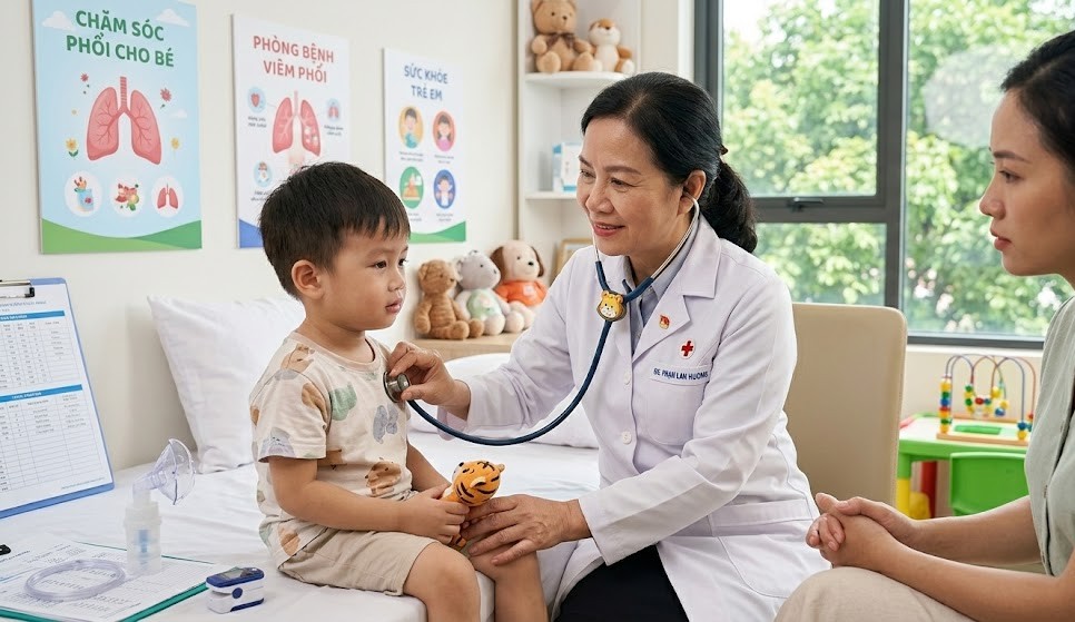 Viêm phổi ở trẻ em: Phát hiện sớm và dùng thuốc đúng cách- Ảnh 1.