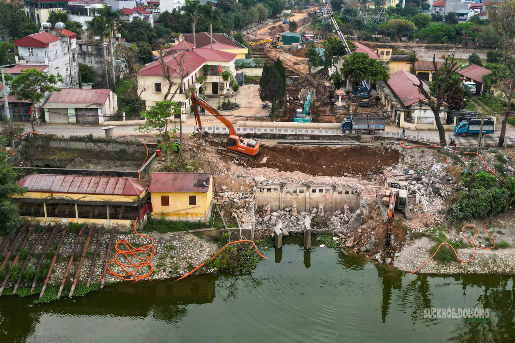 Đại công trường 920 tỷ đồng 'giải cứu' ngập úng phía Tây Bắc Hà Nội- Ảnh 8.