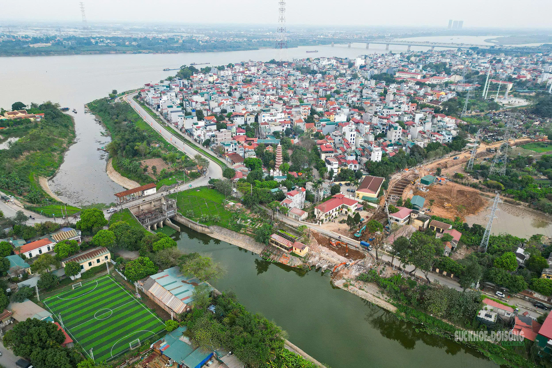 Đại công trường 920 tỷ đồng 'giải cứu' ngập úng phía Tây Bắc Hà Nội- Ảnh 2.