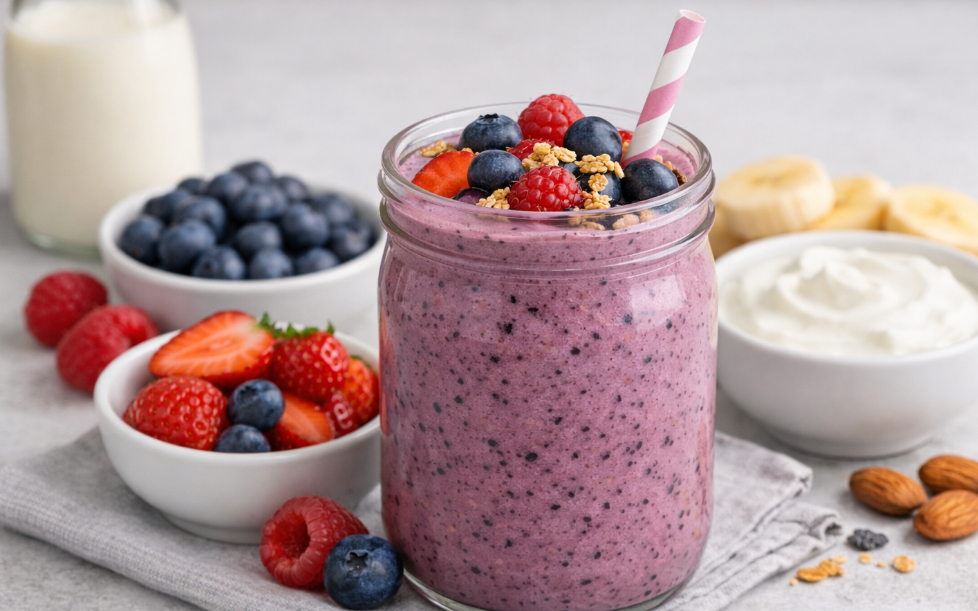 5 loại sinh tố giàu protein, không lo bị béo