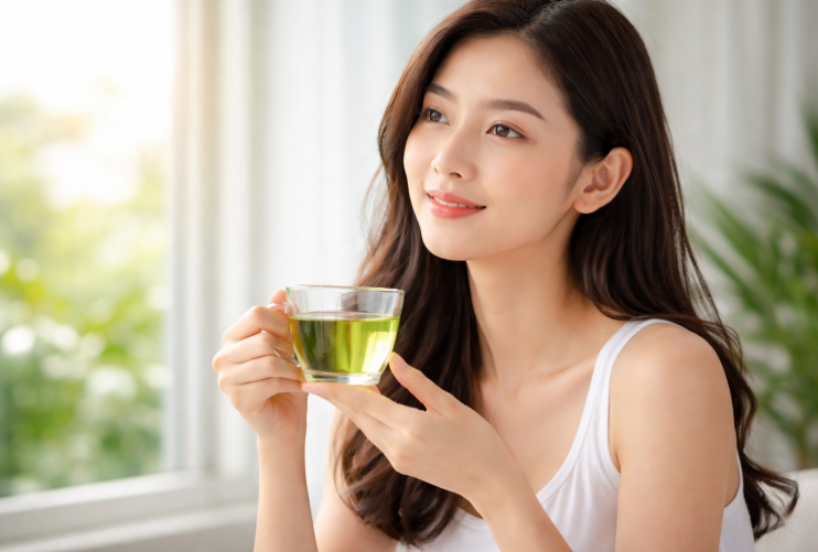 Uống bao nhiêu tách trà xanh mỗi ngày để có làn da đẹp?- Ảnh 1.