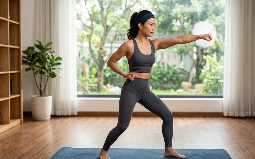 boxing-17757131332612076073082-0-53-521-886-crop-17757131390251289622018 5 bài tập Pilates tại nhà giúp chân săn chắc mà không lo to cơ- Ảnh 2.
