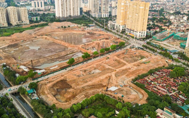 Hồ điều hòa Mễ Trì – Đồng Bông 2 gấp rút về đích trước mùa mưa