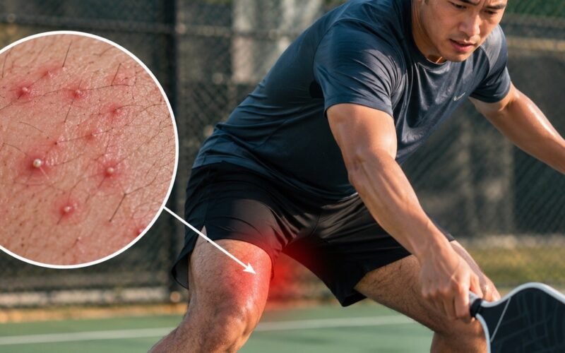 Chơi Pickleball, bóng đá mùa nóng: Nam giới dễ bị nhiễm trùng da