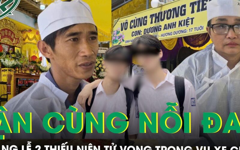 Nỗi đau xé lòng ở tang lễ hai thiếu niên tử vong trong xe cháy tại Đà Nẵng, xót xa hoàn cảnh nạn nhân