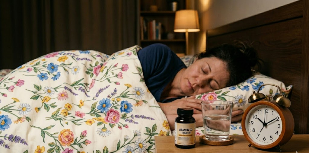 Nên uống vitamin D vào buổi sáng hay buổi tối để có giấc ngủ ngon nhất?- Ảnh 1.