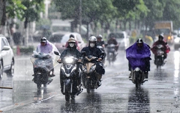 Cảnh báo mưa dông nội thành Hà Nội