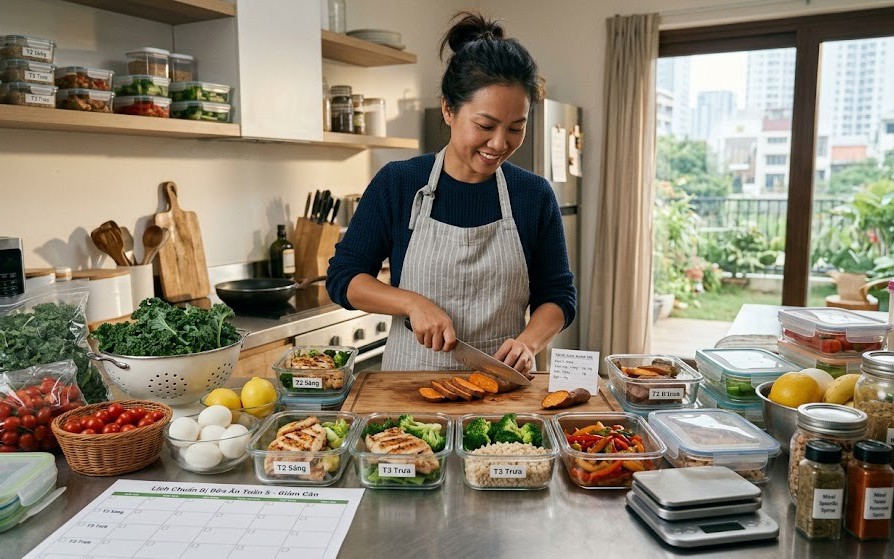 6 thực đơn giảm cân đơn giản tại nhà, dễ áp dụng mà vẫn đủ chất - Ảnh 4.