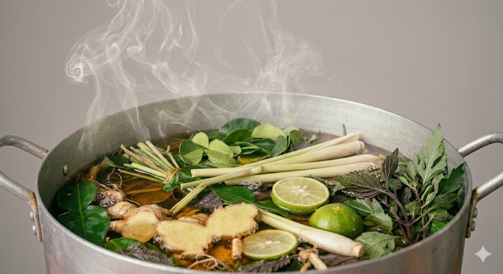 Xông lá giải cảm mùa hè - Ảnh 1.
