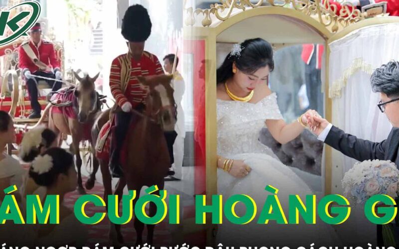 Choáng ngợp trước đám cưới rước dâu phong cách hoàng gia ‘có 1 không 2’