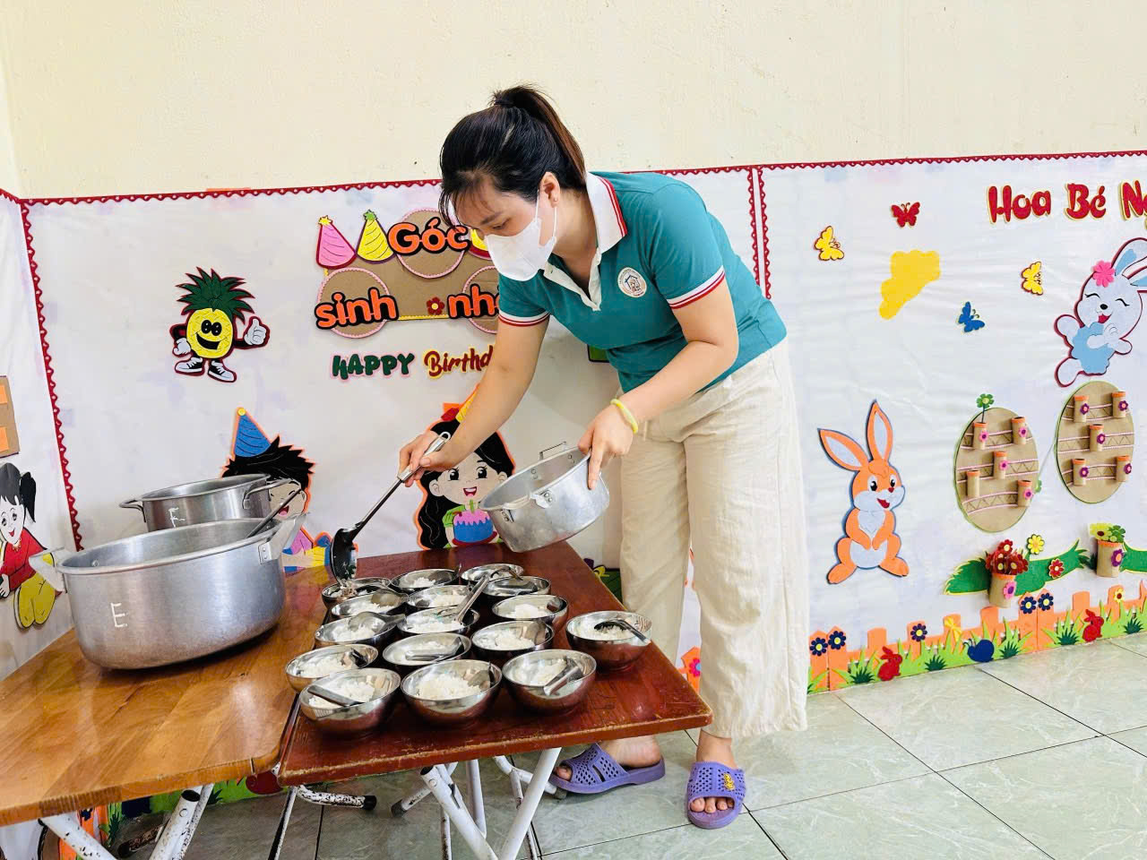 Nỗ lực nâng cao chất lượng dinh dưỡng học đường tại Trường Mầm non Linh Sơn- Ảnh 5.
